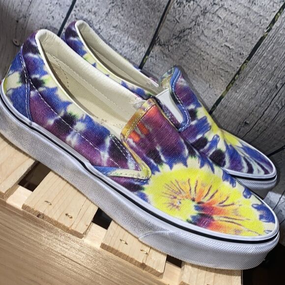 New Vans Classic Slip-On Washed Tie Dye Size 7 Women's size 5.5 Mens - Picture 4 of 10